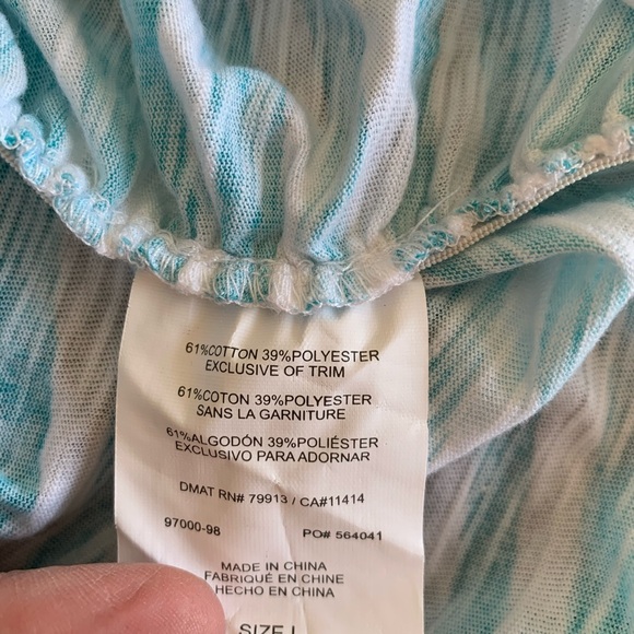 Motherhood Maternity Striped Short Sleeve Tee NWT Sz Large - Picture 4 of 4